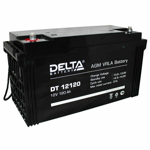 АКБ-120 DT 12120 аккумулятор Delta DT 12В/120Ач