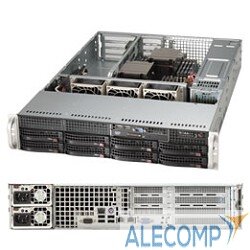 Supermicro SuperServer 2U 6028R-WTR no CPU(2) E5-2600v3/v4 no memory(16)/ on board C612 RAID 0/1/5/10/ no HDD(8)LFF/ 2xGE/ 4xFH, 2xLP/ 2x740W Platinum/ Backplane 8xSATA/SAS SYS-6028R-WTR