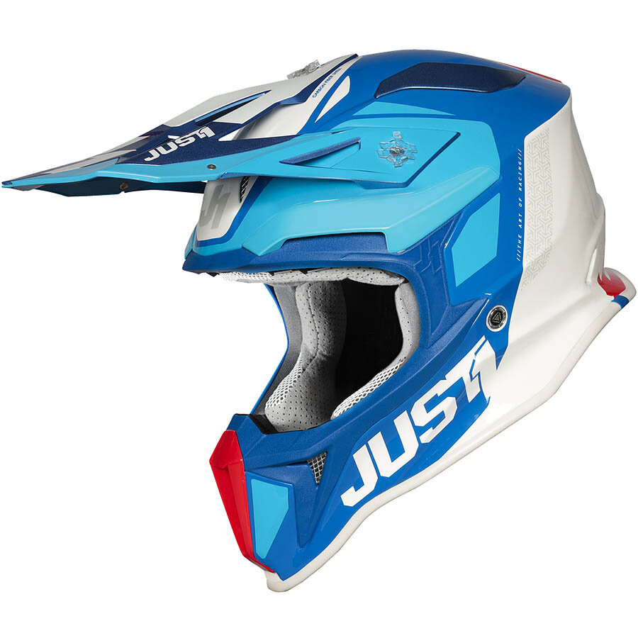 Шлемы JUST 1 Шлем (кроссовый) JUST1 J18 PULSAR blue/red/white (2020)
