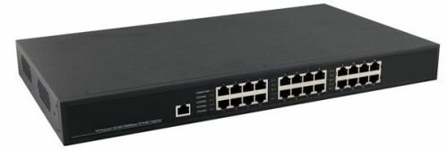 Инжектор PoE OSNOVO Midspan-12/180RGM управляемый Gigabit Ethernet на 12 портов.Соответствует стандартам PoE IEEE 802.3af/at.Автоматич.определение PoE