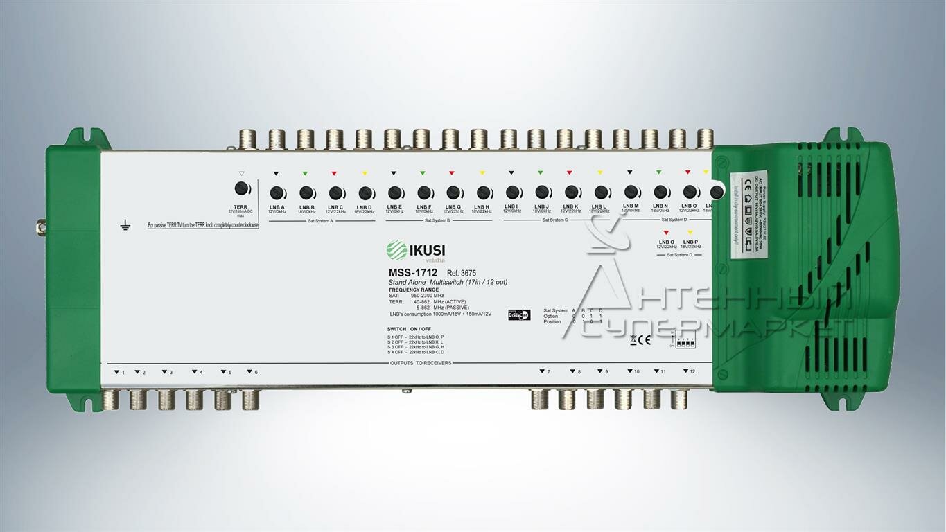 Мультисвитч 17*12 IKUSI MS-1712