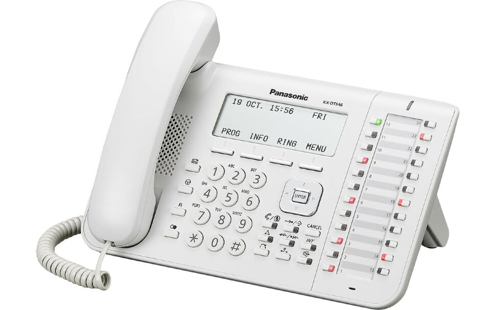 Цифровой системный телефон Panasonic KX-DT546RUW