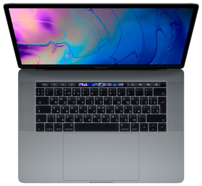 Ноутбук Apple MacBook Pro 15 with Retina display Mid 2019 (Intel Core i7 2600 MHz/15.4quot;/2880x1800/16GB/256GB SSD/DVD нет/AMD Radeon Pro 555X 4GB/Wi-Fi/Bluetooth/macOS)