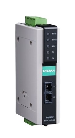 Преобразователь MOXA MGate MB3170-S-SC 1-port advanced Modbus gateway single-mode fiber port (SC connectors)