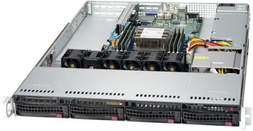 Серверная платформа 1U Supermicro SYS-5019P-WT (1x3647, C622, 6xDDR4, 4x3.5quot; HS, 2x10GE, 600W,Rail)