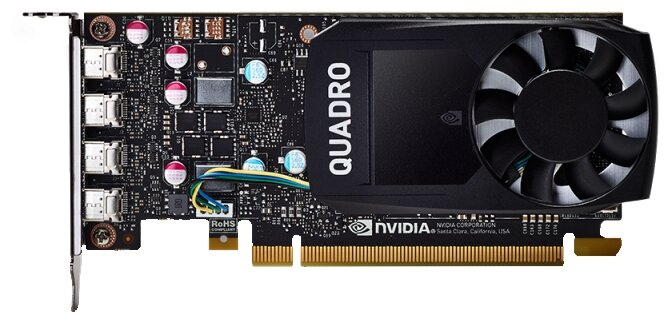 Видеокарта PNY Quadro P620 PCI-E 2.0 2048Mb 128 bit (VCQP620DVI-PB)