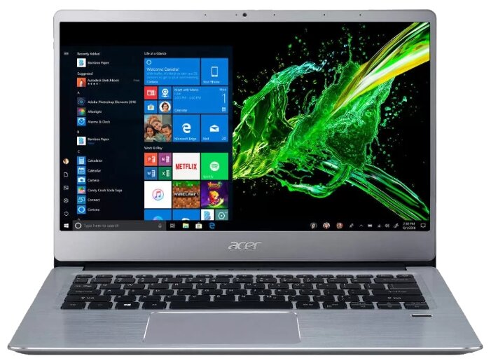 Ноутбук Acer SWIFT 3 SF314-58G-76KQ (Intel Core i7 10510U 1800MHz/14quot;/1920x1080/8GB/256GB SSD/DVD нет/NVIDIA GeForce MX250 2GB/Wi-Fi/Bluetooth/Windows 10 Home)