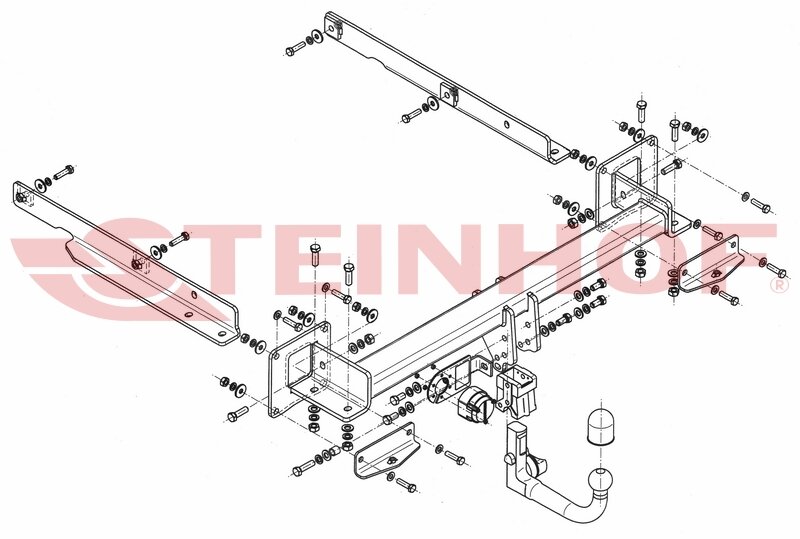 Фаркоп Steinhof для Mercedes GL-klasse(x164) 2006-2012