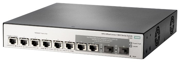 Коммутатор Hewlett Packard Enterprise OfficeConnect 1850-6XGT-2XGT/SPF+