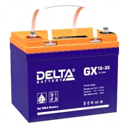 Аккумулятор для ИБП Delta GX 12-33 330А универсальная полярность 33 Ач (195x130x180)