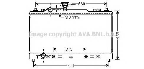 Радиатор mazda 6 1.8-2.0 a/t 02- ava quality cooling MZ2228