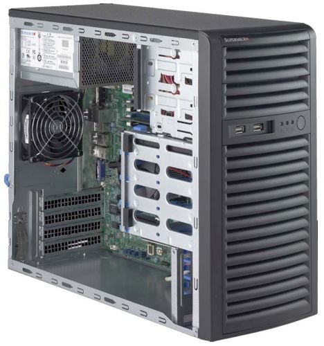 Серверная платформа Supermicro SYS-5039D-I (1x1151, C232, 4x UDDR4 ECC, 4x3.5quot; Fixed, 2GE, 300W Gold)