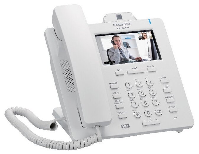 VoIP-телефон Panasonic KX-HDV430 белый