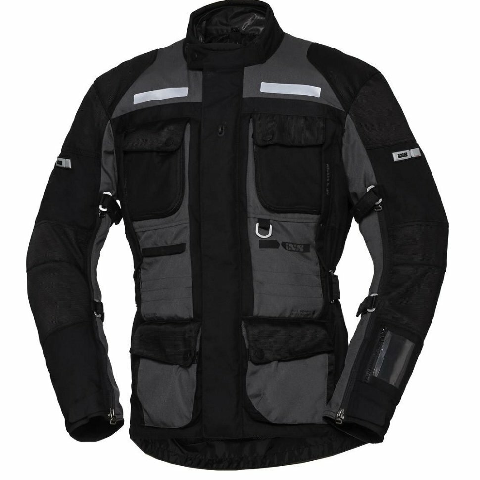 Куртка текст. мужская X-Tour Jacket MONTEVIDEO ST IXS (серый/черный, XL)