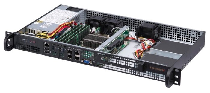 Сервер Supermicro SuperServer 5019A-FTN4 без процессора/без ОЗУ/без накопителей/1 x 200 Вт