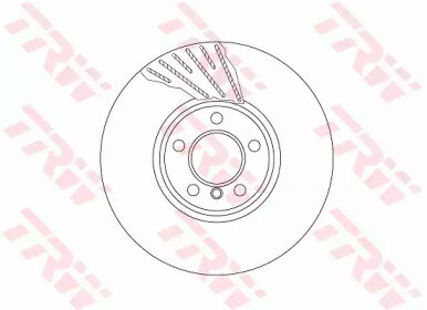 Диск тормозной передн правый для bmw f10, f01 Trw DF6612S