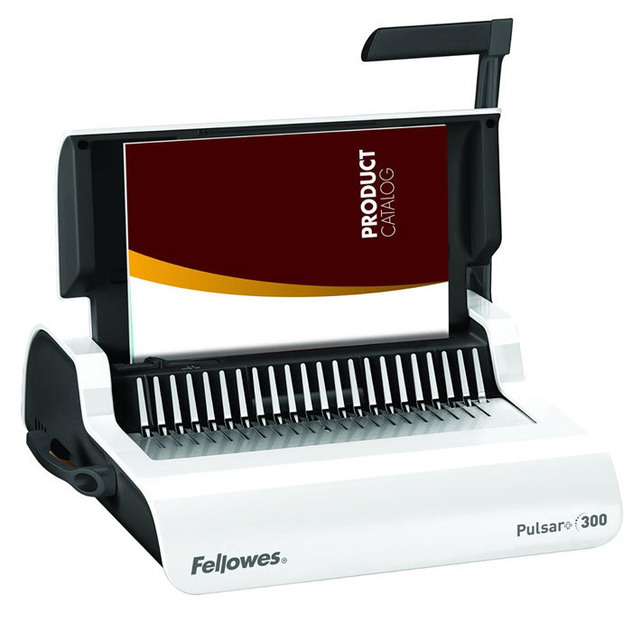 Переплетчик Fellowes Pulsar+ A4,на пластиковую пружину (6-38мм), 15л перф, 300л сшив.