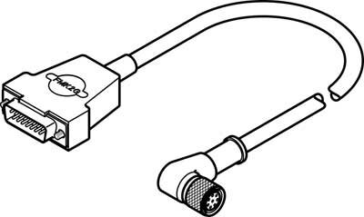 Кабель кодирующего устройства Festo NEBM-M12W8-E-10-N-S1G15