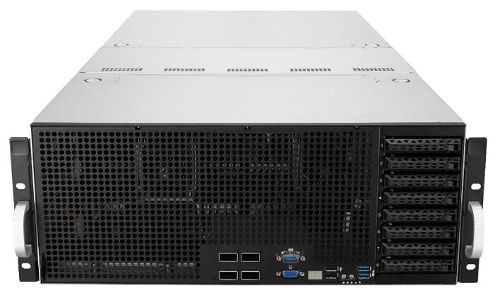 Сервер ASUS ESC8000 G4 без процессора/без ОЗУ/без накопителей/количество отсеков 2.5quot; hot swap: 8/LAN 1 Гбит/c