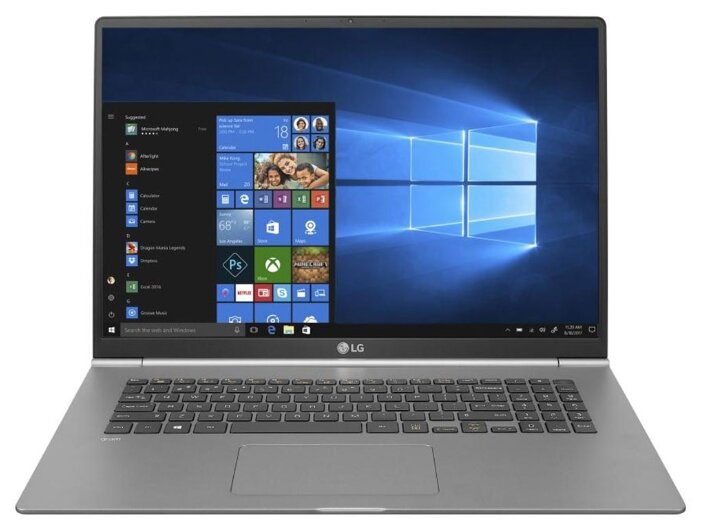 Ноутбук LG gram 17Z990 (Intel Core i7 8565U 1800MHz/17quot;/2560x1600/16GB/256GB SSD/DVD нет/Intel HD Graphics 620/Wi-Fi/Bluetooth/Windows 10 Home)