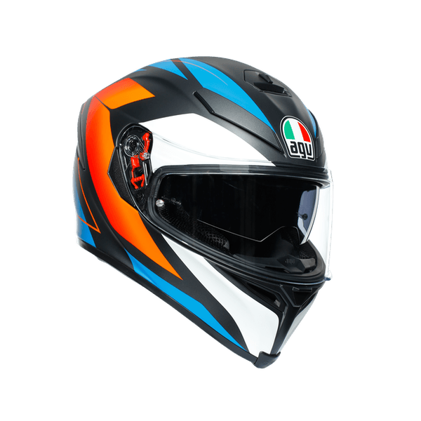 Мотошлем AGV K-5 S core matt black/blue/orange ML