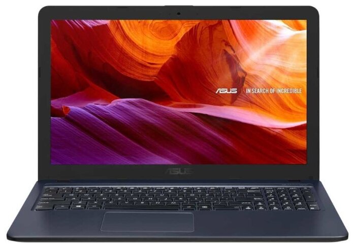 Ноутбук ASUS X543UB-GQ1595 (Intel Pentium 4417U 2300MHz/15.6quot;/1366x768/4GB/256GB SSD/DVD/CD-RW/NVIDIA GeForce MX110 2GB/Wi-Fi/Bluetooth/Endless OS)