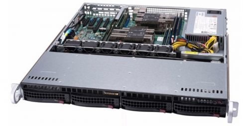 Серверная платформа 1U Supermicro SYS-6019P-MT (2x3647, C621, 8xDDR4, 4x3.5quot; HS, 2xGE, 500W,Rail)