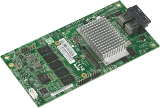 Контроллер SAS Supermicro AOM-S3108M-H8 LSI3108, 8 Port (2xSFF8643), 0,1,10,5,6,50,60, 2Gb DDR3