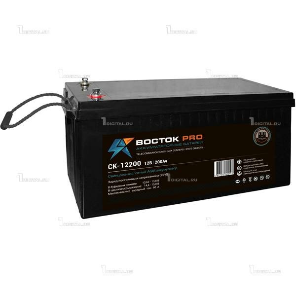 Аккумулятор Восток CK-12200 (12В, 200Ач / 12V, 200Ah (UPS серия)