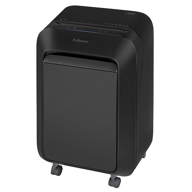 Шредер (уничтожитель) Fellowes Powershred LX211 (2x12 мм) черный