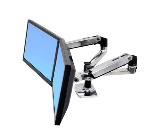 Ergotron LX Dual Side-by-Side Arm Ergotron 45-245-026 (металлик)Крепление для двух мониторов