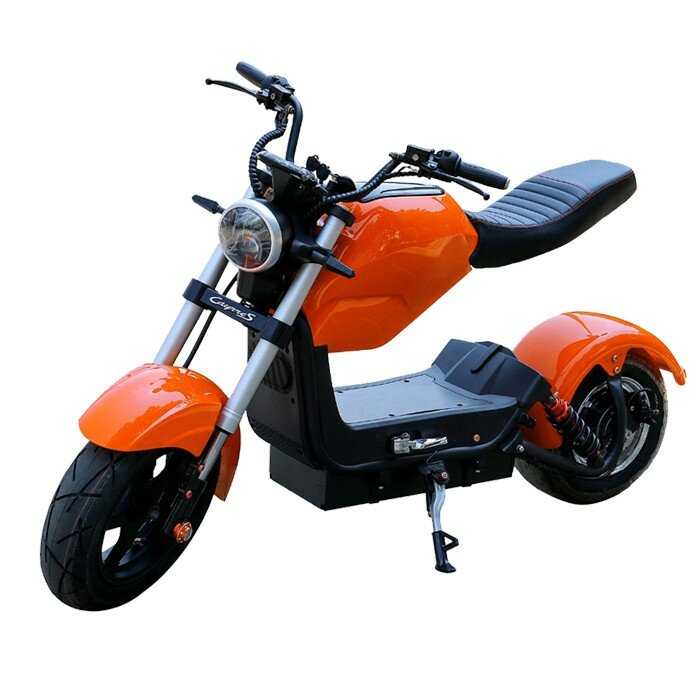 Электроскутер Citycoco Harley PRINCE 2000W 60В 20Ah (Цвет-оранжевый)