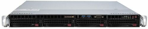 Серверная платформа 1U Supermicro SYS-5019S-M-G1585L (FCBGA1440, 4*DDR4, 6*SATA3, 4*3.5quot; HS, M.2, PCIE, 2*Glan, VGA, 2*COM, 350W, 5*USB 3.0, 8*USB 2.0