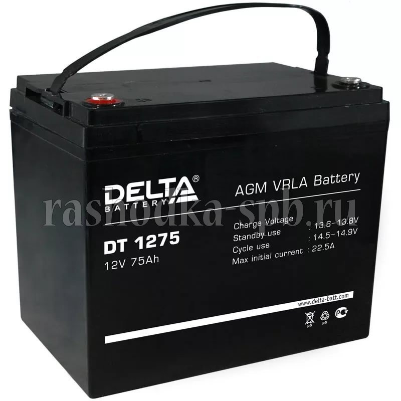 Батарея аккумуляторная Delta DT 1275 (DT1275)