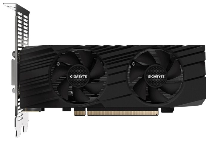 Видеокарта GIGABYTE GeForce GTX 1650 1620MHz PCI-E 3.0 4096MB 12000MHz 128 bit DVI 2xHDMI DisplayPort HDCP Low Profile OC