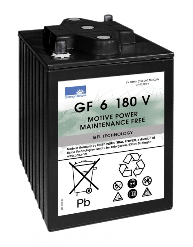 Аккумуляторная батарея тяговая SONNENSCHEIN GF 06 180 V, 6V 180 Ah (С5)