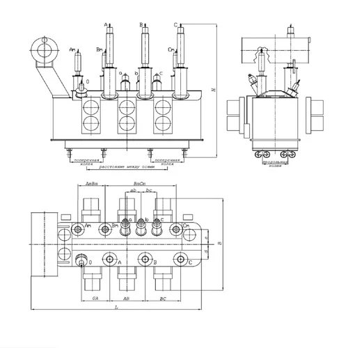 Силовые трансформаторы однофазные и трехфазные 220 - 500 кВ 242x10.5 мм ТДЦ 125000-220 У1 ГОСТ 17544-85