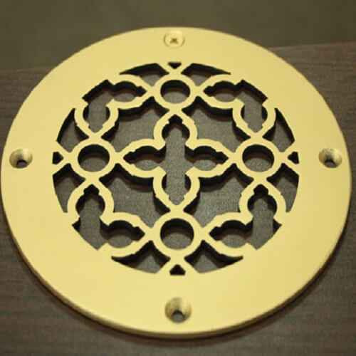 Решетка латунная декоративная круглая 200 мм Л63