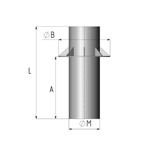 Титановые проходы через перекрытия 3000x5 мм ВТ1-0