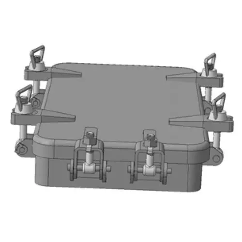 Водогазонепроницаемая крышка судового люка 600x600x6 мм сталь 15 ГОСТ 25309-94