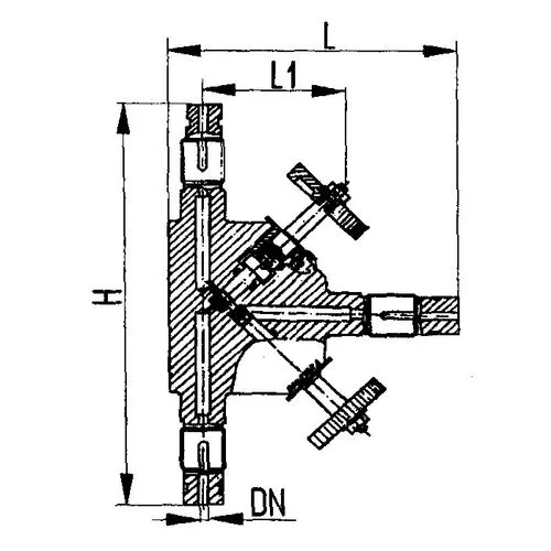 Титановый клапан для манометров 6x250 мм 521-35.3223-01 (ИПЛT.49454406-01) ТУ