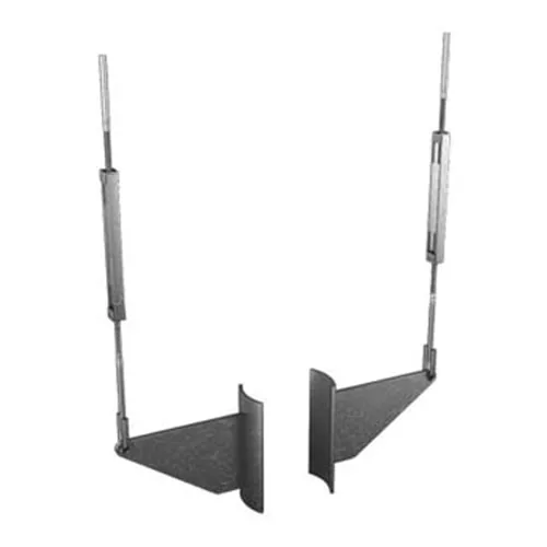 Приварной блок подвески для вертикальных трубопроводов 325x23.5x14 мм AISI 304 ОСТ 34-10-727-93