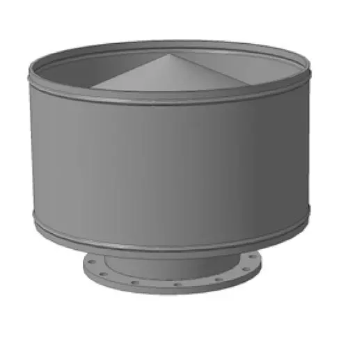 Дефлекторная вытяжная вентиляционная головка 100x170 мм ОСТ 5.5367-78