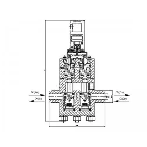 Нержавеющий запорный проходной дистанционно-управляемый стальной клапан 32x400 мм 521-35.3221 ИПЛT.49211120-02 ТУ