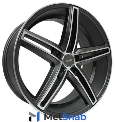 Колесный диск Vissol V-015 9x20/5x114.3 D73.1 ET20 Matte Graphite Machined