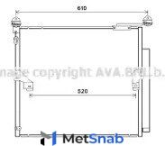 Радиатор кондиционера lexus gx,toyota land cruiser/land cruiser prado 3.0/4.6i/tdi 03 ava quality cooling TO5677D