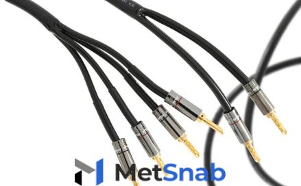 Пара акустических кабелей Atlas Hyper Bi-Wire 4-4 5.0 м (Transpose Spade Silver)