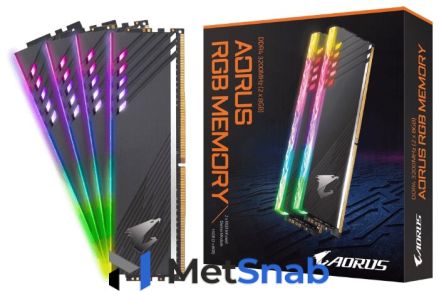 Оперативная память 8 ГБ 2 шт. GIGABYTE AORUS RGB GP-ARS16G32D