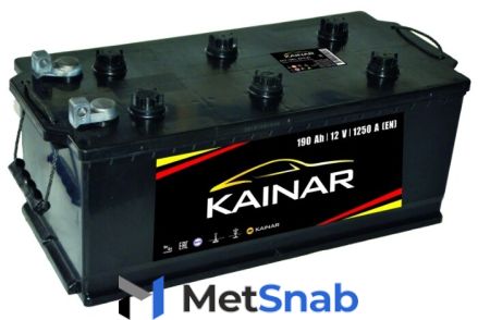 Аккумулятор Kainar 6СТ-190 L АПЗ о.п., болт, крышка плоская