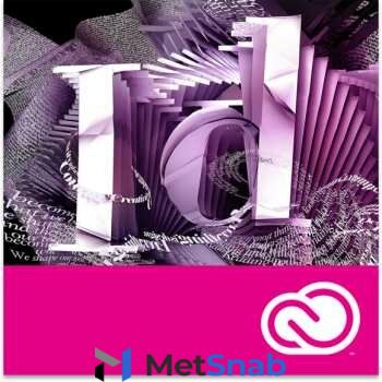 Подписка (электронно) Adobe InDesign CC for teams 12 Мес. Level 2 10-49 лиц. Education Named